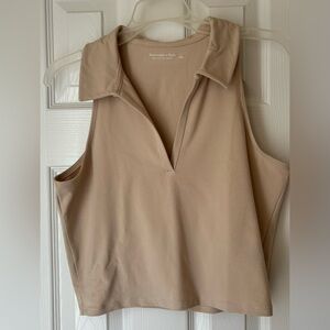 Abercrombie and Fitch Essential Polo Tank - Large